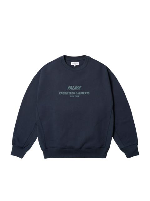 PALACE PALACE ENGINEERED GARMENTS CREW NAVY