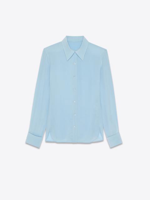 SAINT LAURENT fitted shirt in crepe de chine