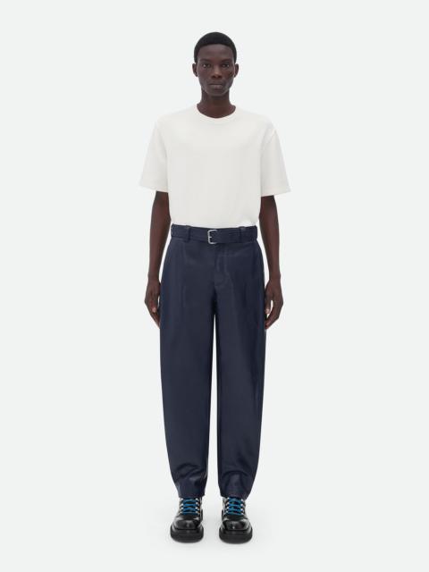 Bottega Veneta belted leather pants