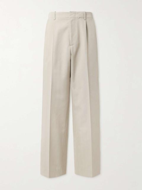 Our Legacy Borrowed Straight-Leg Pleated Woven Chinos