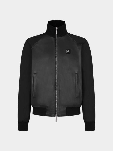 DSQUARED2 MIXED LEATHER BOMBER