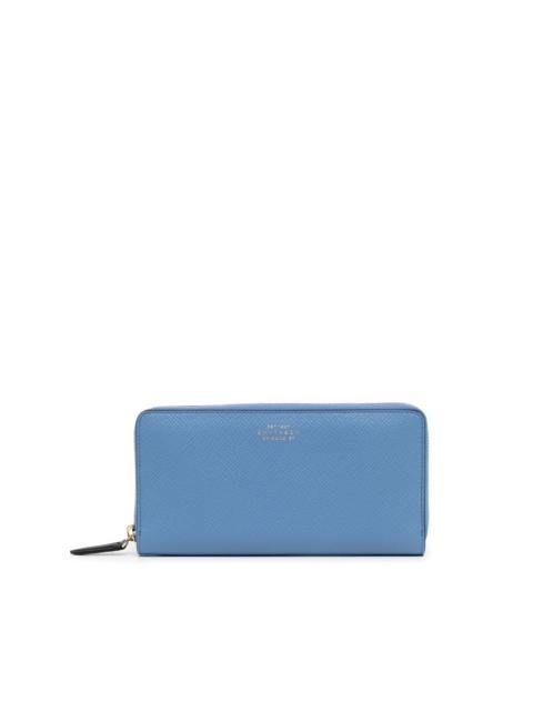 Smythson leather zip-up wallet