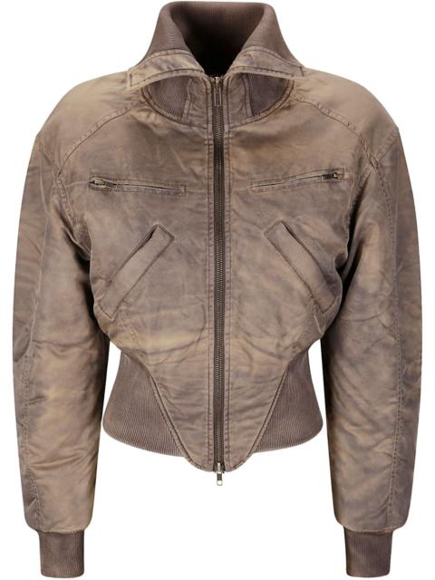 KNWLS washed bomber jacket