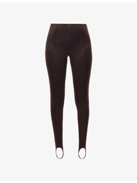 The Frankie Shop Caserta Stirrup Stretch-Woven Leggings