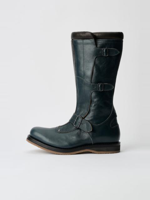 Our Legacy Excite Boot Station Blue Pliable Bovine