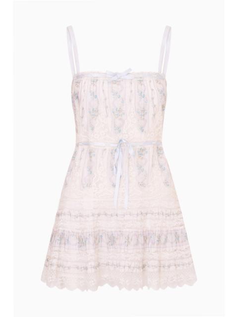 LoveShackFancy Saphirae Floral Mini Dress