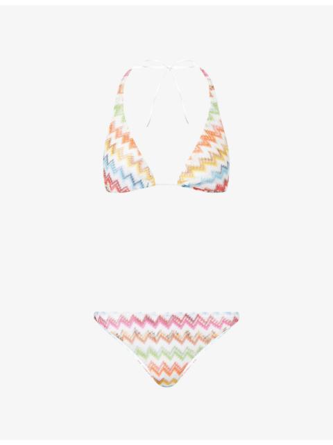 Missoni Micro Zig-Zag Pattern Bikini Set