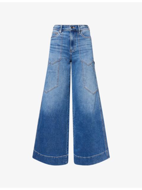 VERONICA BEARD Freddy Wide-Leg Cargo Denim Jeans