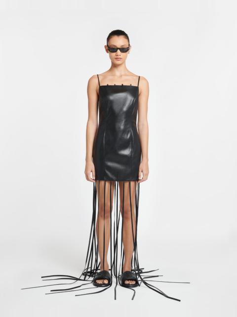 Nanushka Okobor™ Alt-Leather Maxi Dress