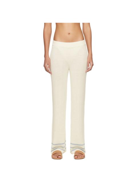 BODE Off-White Quincy Stripe Trousers