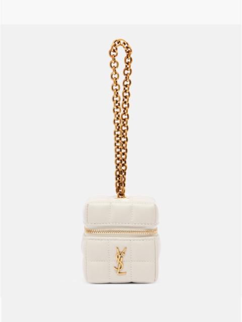 SAINT LAURENT Cassandre Carré Mini leather box bag