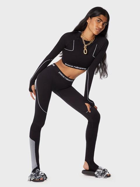 rabanne BODYLINE TECHNICAL CROP TOP