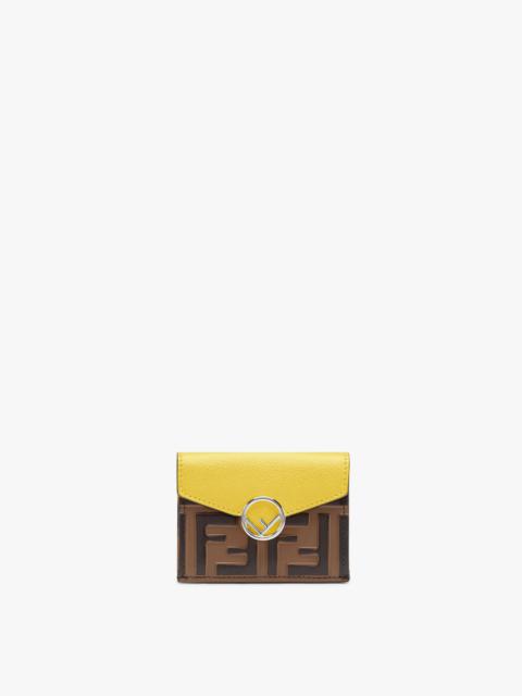 FENDI Yellow leather wallet