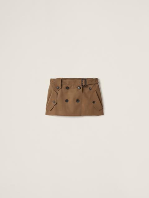 Miu Miu Gabardine miniskirt