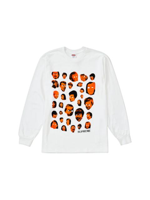 Supreme Faces L/S Tee White