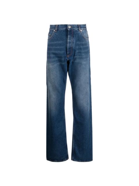 loose-fit straight-leg jeans