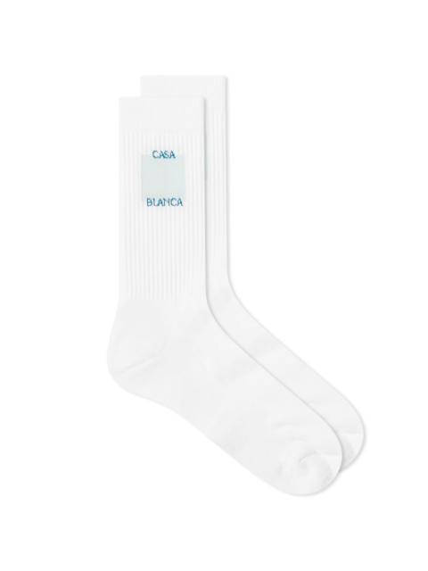 Casablanca Square Logo Socks
