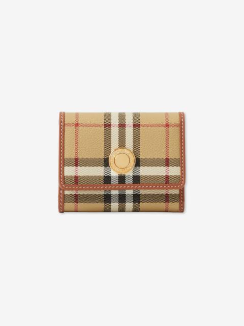 Burberry Small Check Folding Wallet