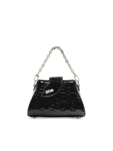 GCDS Comma Patent Monogram mini bag