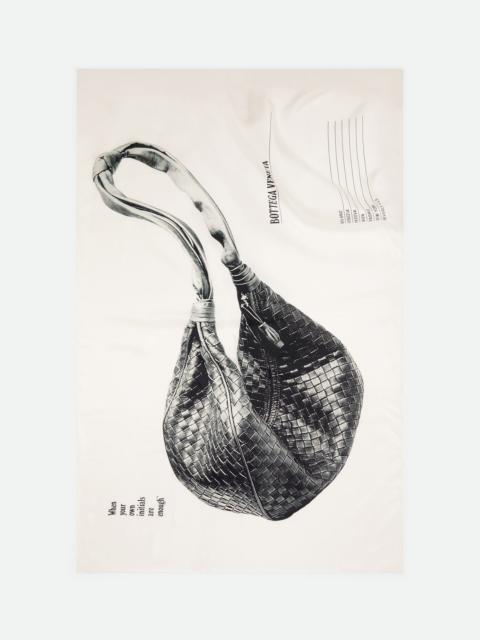 Bottega Veneta 실크 능직 인쇄 Foulard