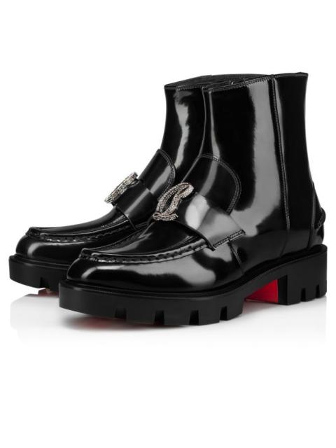 Christian Louboutin Cl Moc Booty Strass Black