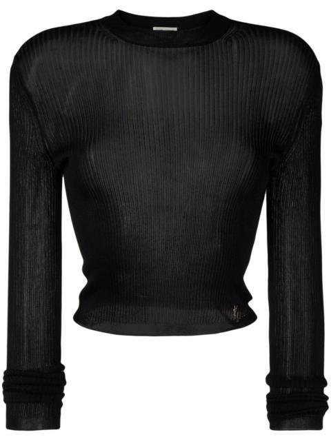 SAINT LAURENT ribbed knit jumper