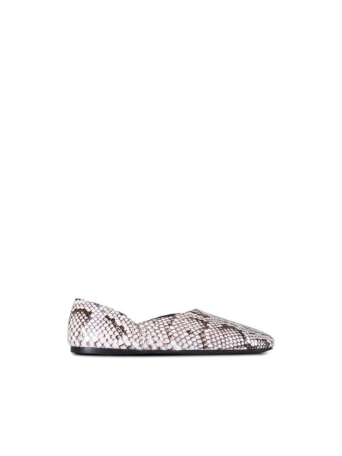 KHAITE Jane snakeskin flats