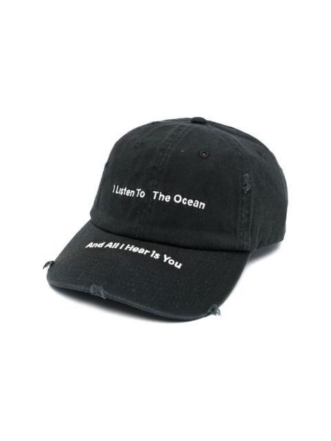 MISBHV slogan-print baseball cap