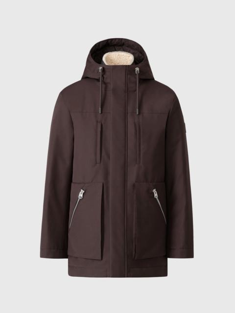 MACKAGE ARCHIE 3-in-1 short parka with down and shearling wearable liner