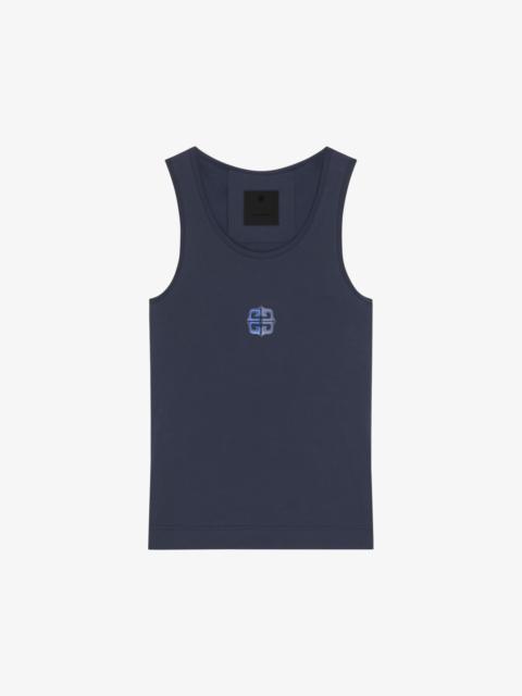 Givenchy SLIM FIT 4G LIQUID TANK TOP IN COTTON
