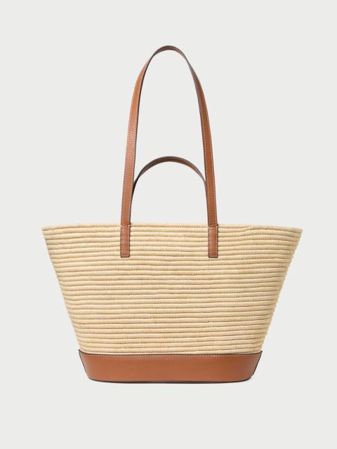 LOEFFLER RANDALL Granger Natural/Cognac Straw Tote