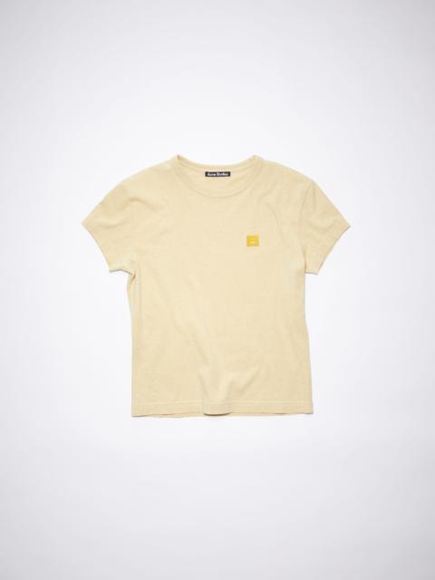 Acne Studios Crew neck t-shirt - Pale yellow melange