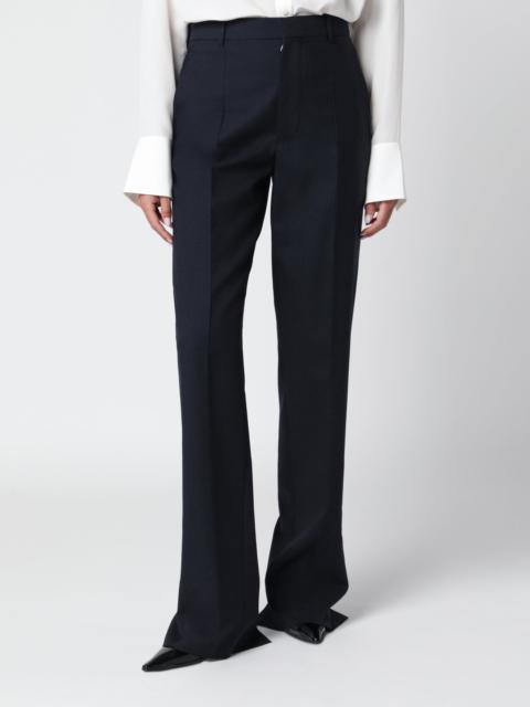 Bottega Veneta Midnight blue Shetland wool trousers