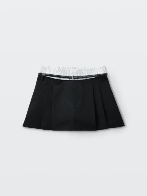 Alexander Wang MID-RISE LAYERED BOXER TAILORED PANT
