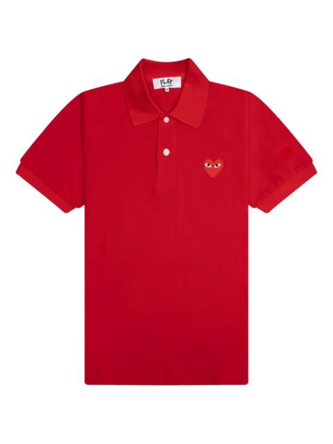 Comme des Garçons PLAY heart-emblem polo top