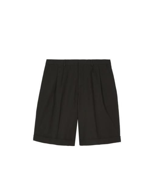 The Kooples BLACK WOOL BERMUDA SHORTS