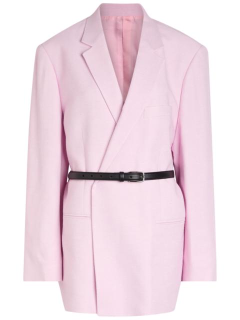 armarium Armarium Rea Belted Slubbed Woven Blazer