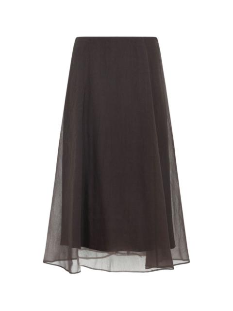 Brunello Cucinelli Silk long skirt