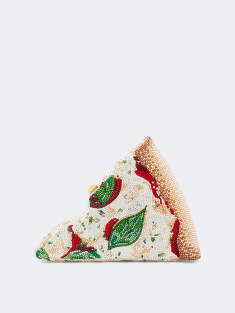 JUDITH LEIBER Pizza Margherita embellished clutch