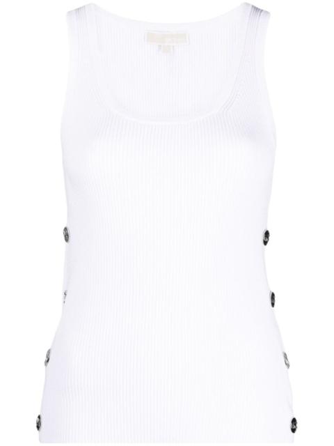 MICHAEL KORS button-embellished ribbed tank top