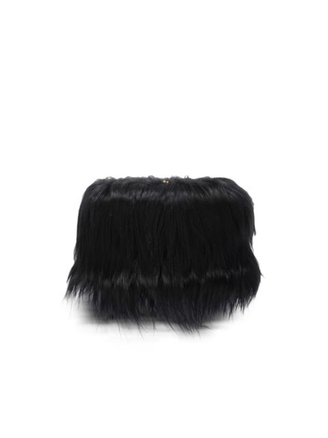 Jil Sander Goji Pillow hairy medium clutch bag