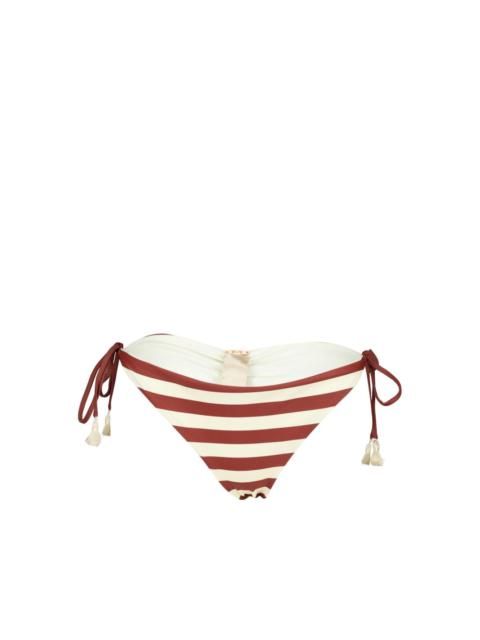 Riverside striped bikini bottoms