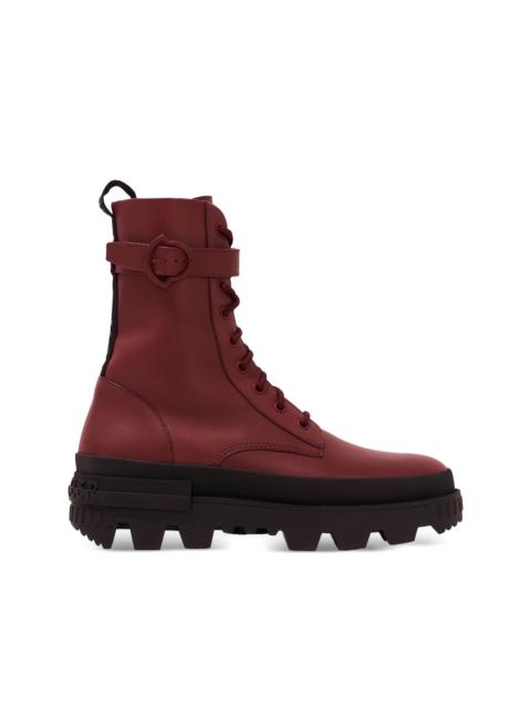 Moncler Carinne lace-up buckle boots