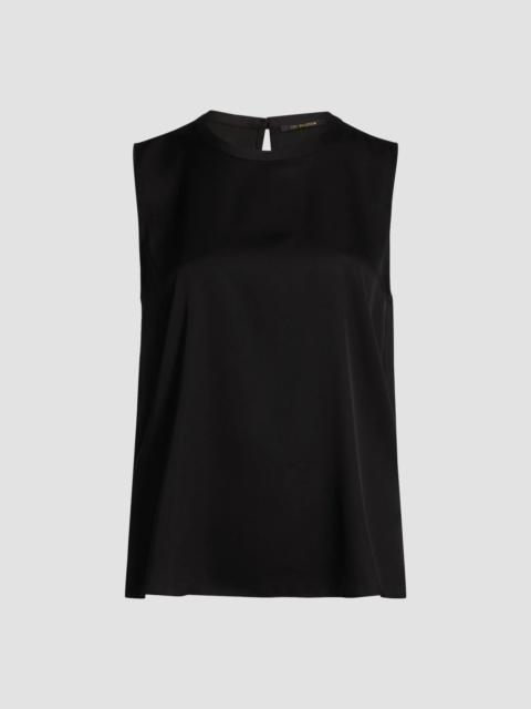KOBI HALPERIN Women's Aura Stretch Silk Crewneck Tank Top - Black