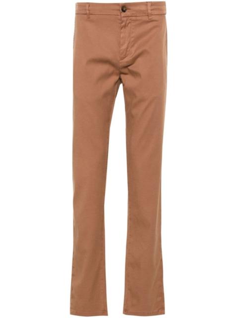 Canali twill tapered trousers