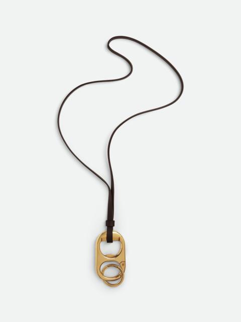 Bottega Veneta bottle opener key ring on strap