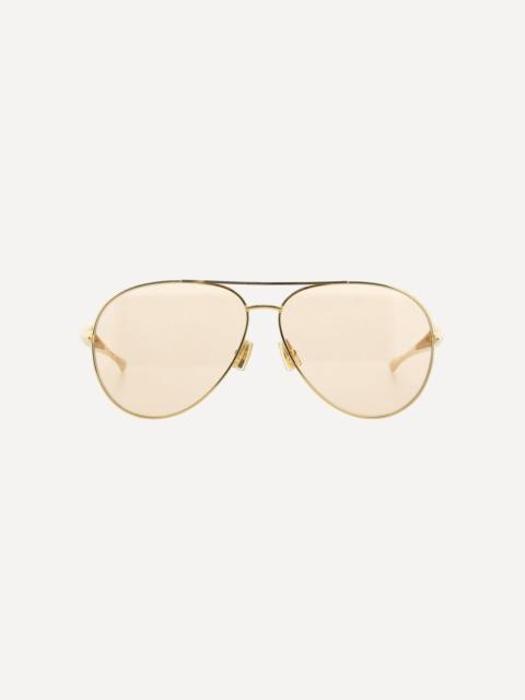 Bottega Veneta Aviator Sardine Sunglasses
