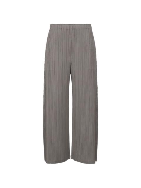 Pleats Please Issey Miyake pleated wide-leg trousers