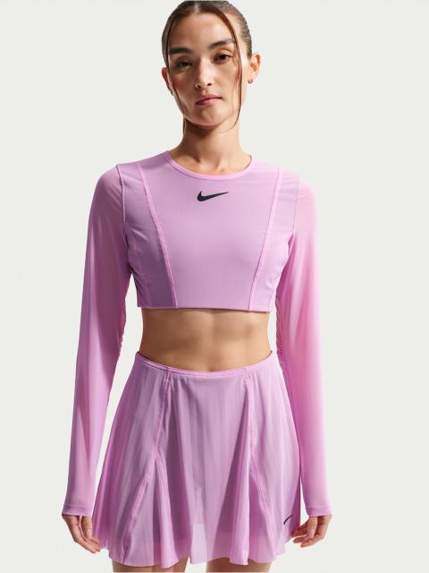 Nike NikeCourt Slam Women's Long-Sleeve Cropped Tennis Top