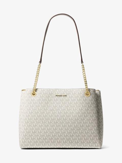 MICHAEL KORS Soho Medium Signature Logo Tote Bag